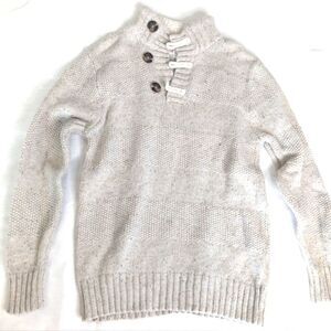Cat & Jack Boys Dress Sweater Small (6/7) Cream Color